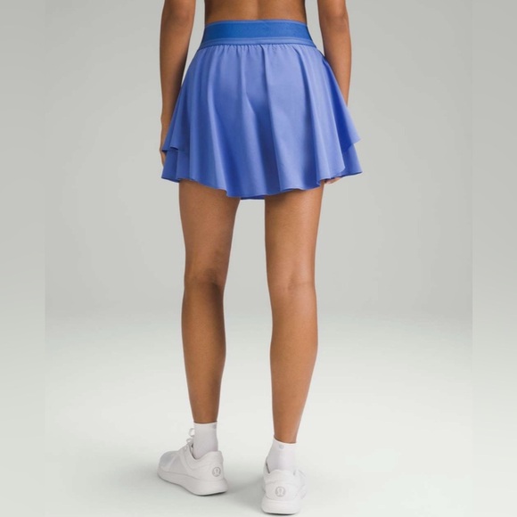 Lululemon Court Rival High-Rise Tennis Skirt Long Wild Indigo Blue Skort Size 0 - Picture 7 of 14